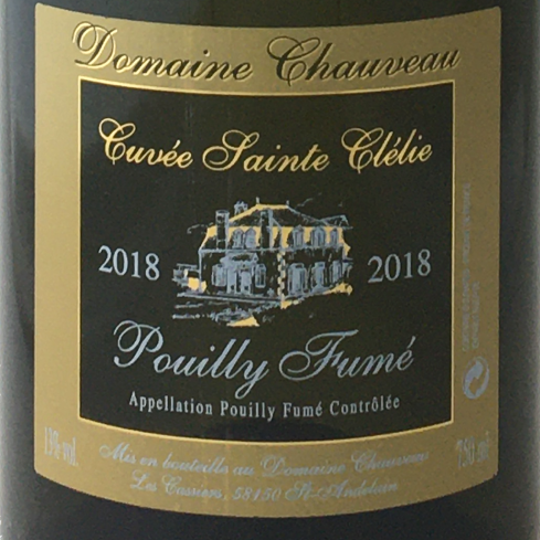 (Available from Beginning of June) Pouilly Fumé - Cuvée Sainte Clélie