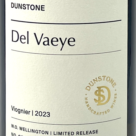 Dunstone Del Vaeye Viognier 2023 - Limited Release, No. of bottles 630
