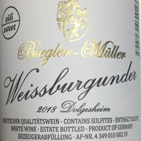 Biegler Müller - Weissburgunder