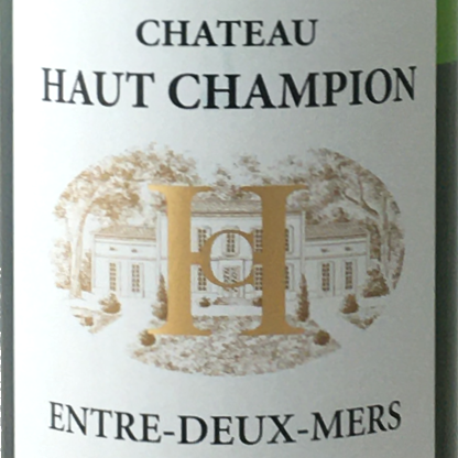 Chateau Haut Champion - Entre Deux Mers