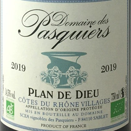 (Available from 27th November) Cotes Du Rhone - Plan De Dieu